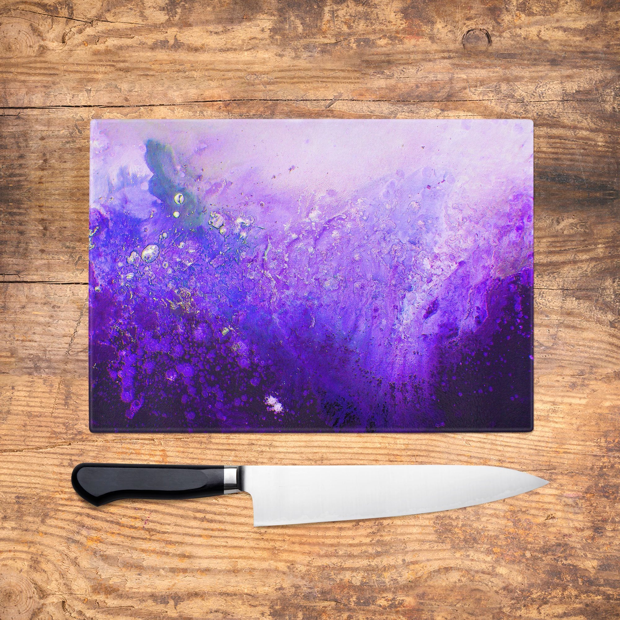 Violet Glass Chopping Board - Louise Mead