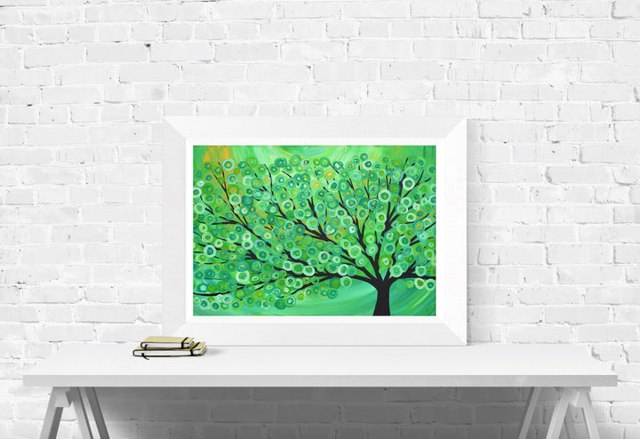 Green Tree Print - Louise Mead