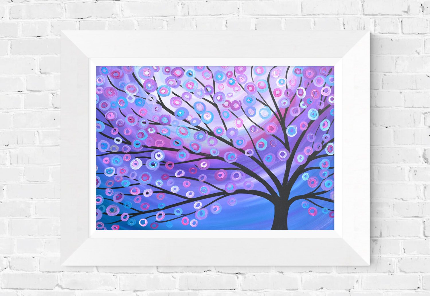 Purple Tree Wall Art Print - Louise Mead